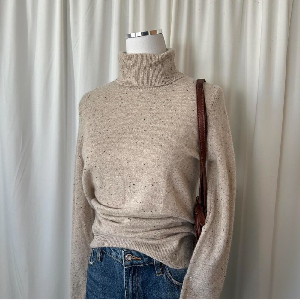 C by Bloomingdale’s 100% 2-ply Cashmere turtleneck sweater small. - Picture 7 of 8